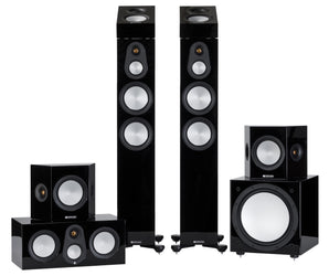 Monitor Audio Silver 300 7G Dolby Atmos 7.1.2 Package - High Gloss Black