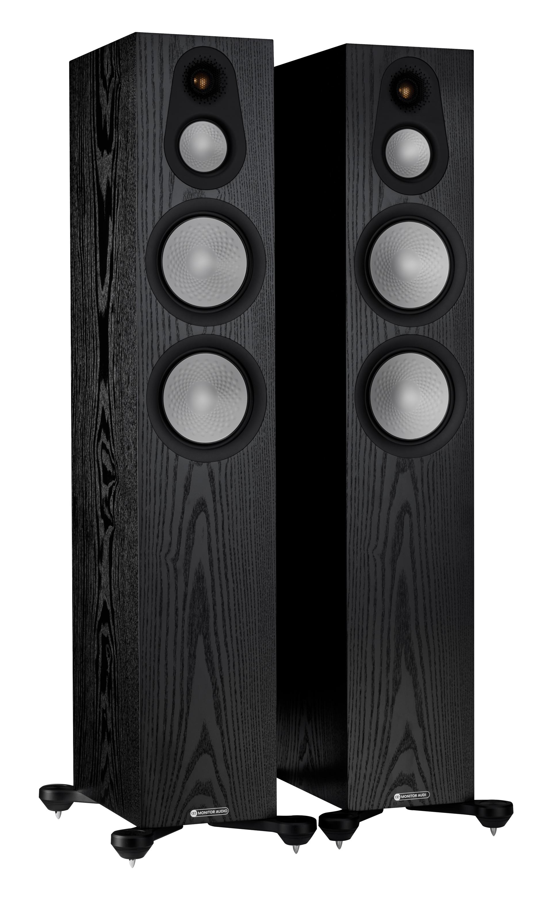 Monitor Audio Silver 300 7G Black Oak Floorstanding Speakers