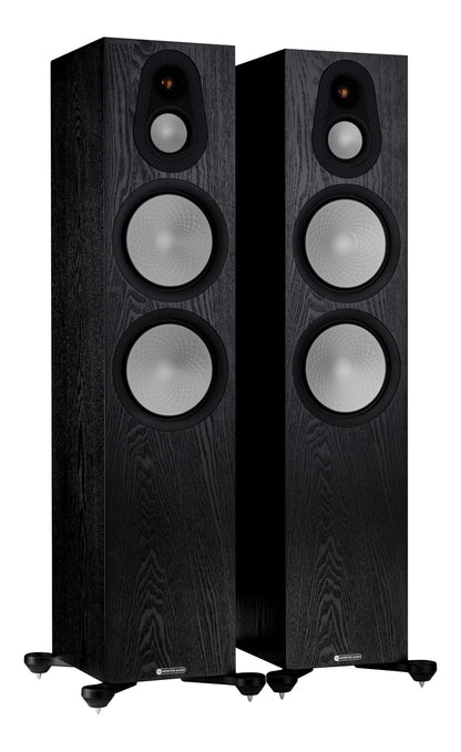 Monitor Audio Silver 500 7G Black Oak Floorstanding Speakers