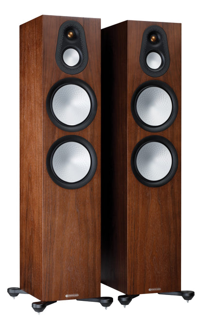 Monitor Audio Silver 500 7G Walnut Floorstanding Speakers