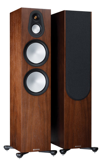 Monitor Audio Silver 500 7G Walnut Floorstanding Speakers
