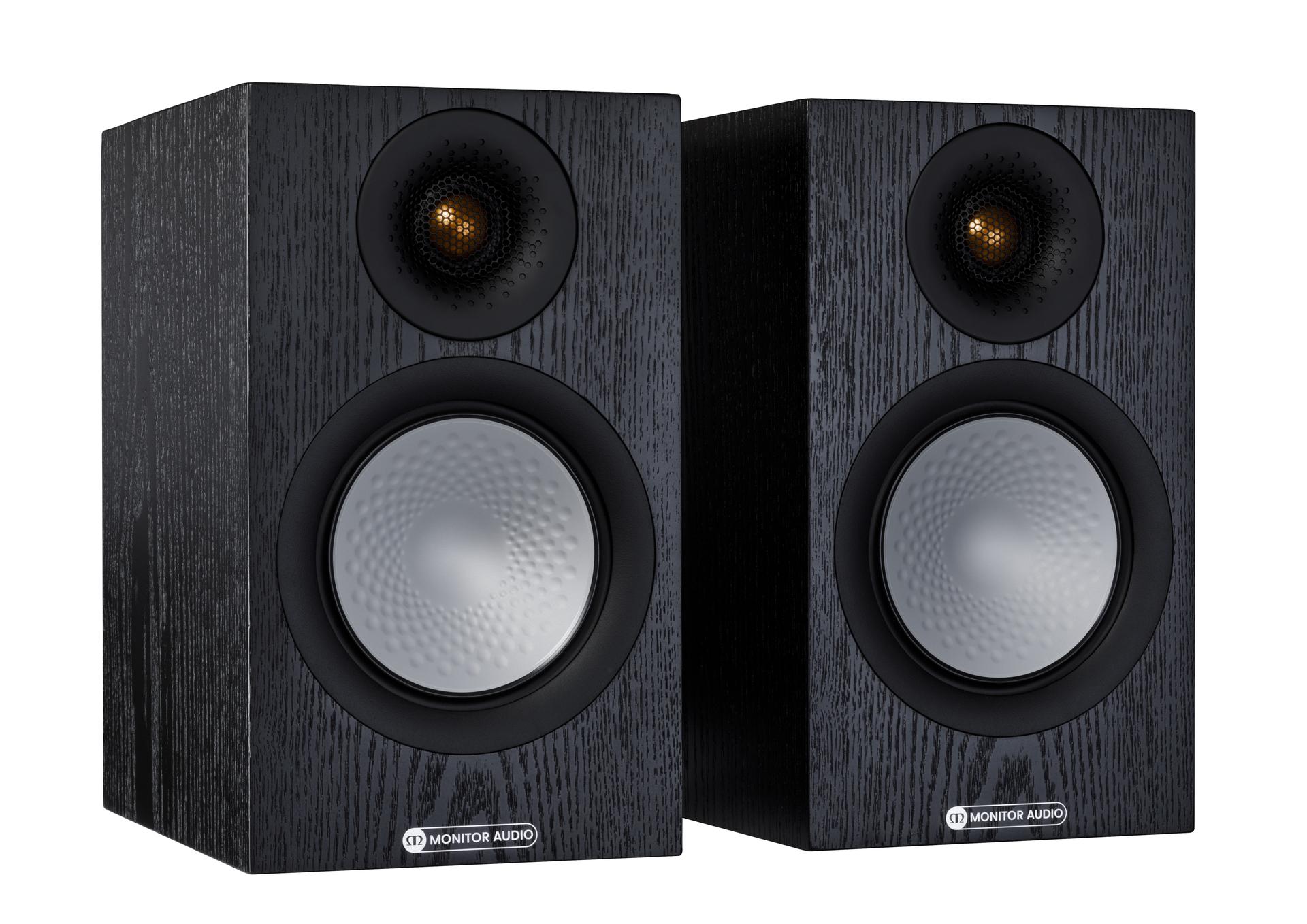 Monitor Audio Silver 50 7G Black Oak Bookshelf Speakers
