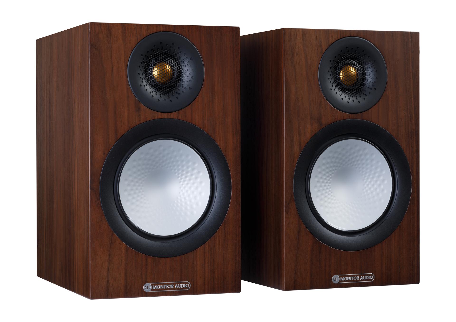 Monitor Audio Silver 50 7G Walnut Bookshelf Speakers
