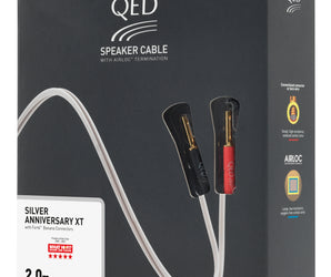 QED Pre-Terminated Silver Anniversary XT Speaker Cable Pair 2m - Yorkshire AV LTD