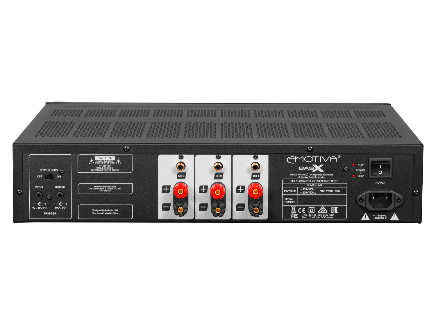 Emotiva BasX A3 3 Channel Power Amplifier