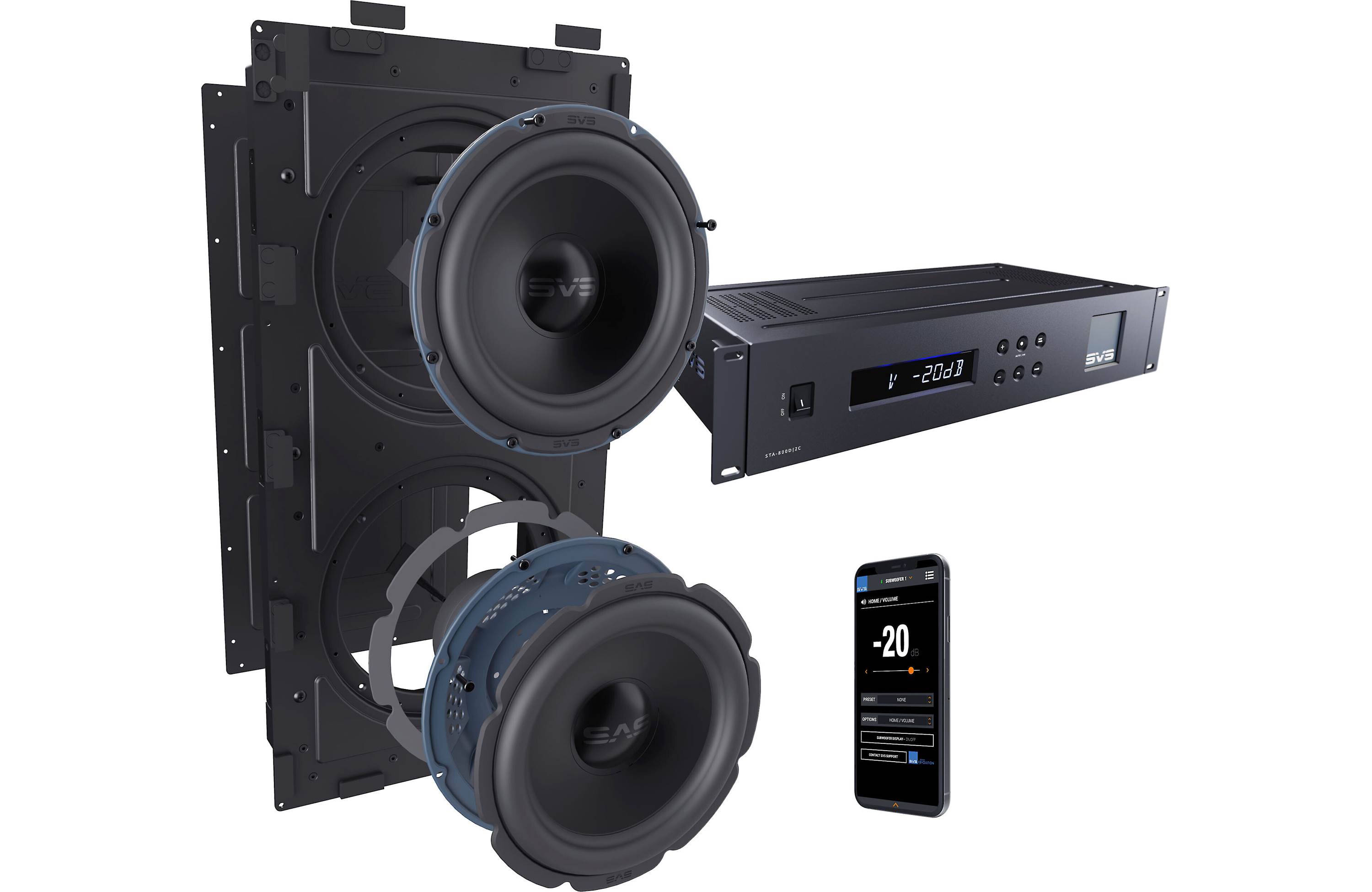 SVS 3000 In-Wall 9in Subwoofer with Amplifier