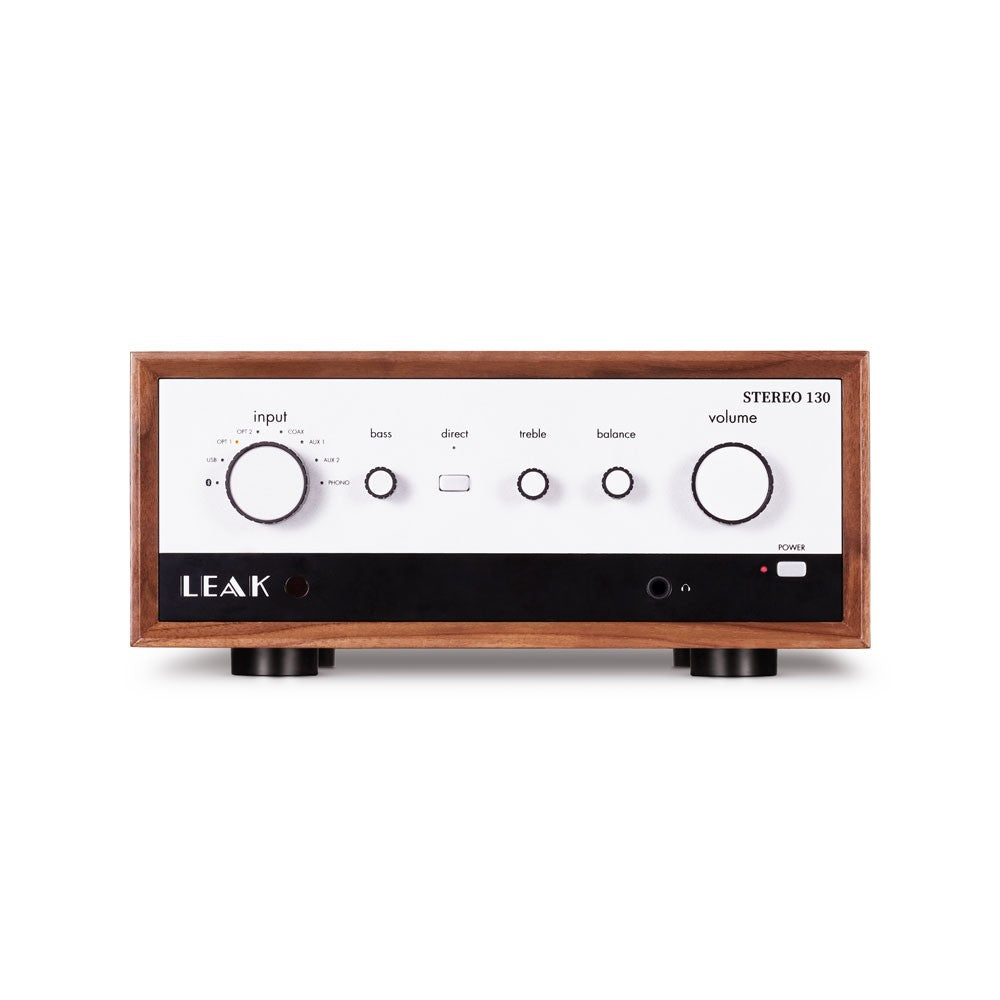 LEAK STEREO 130 Walnut Integrated Amplifier with DAC