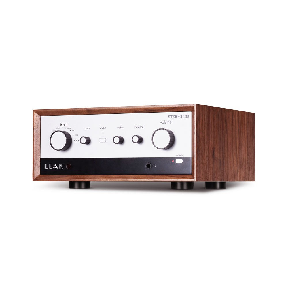 LEAK STEREO 130 Walnut Integrated Amplifier with DAC