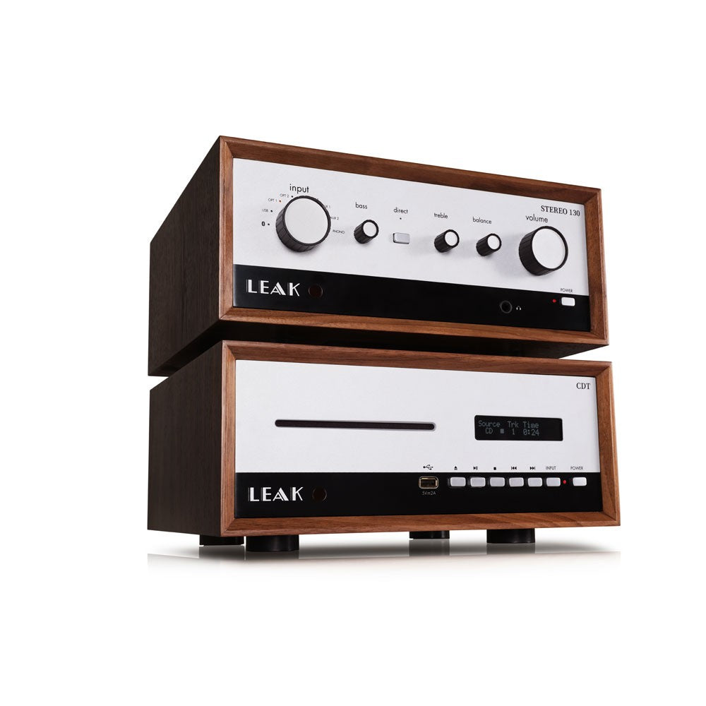 LEAK STEREO 130 Walnut Integrated Amplifier with DAC